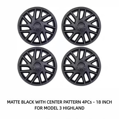 TOPABYTE 18-Inch Hubcaps Original Style Wheel Covers For Model 3 2024+ Highland