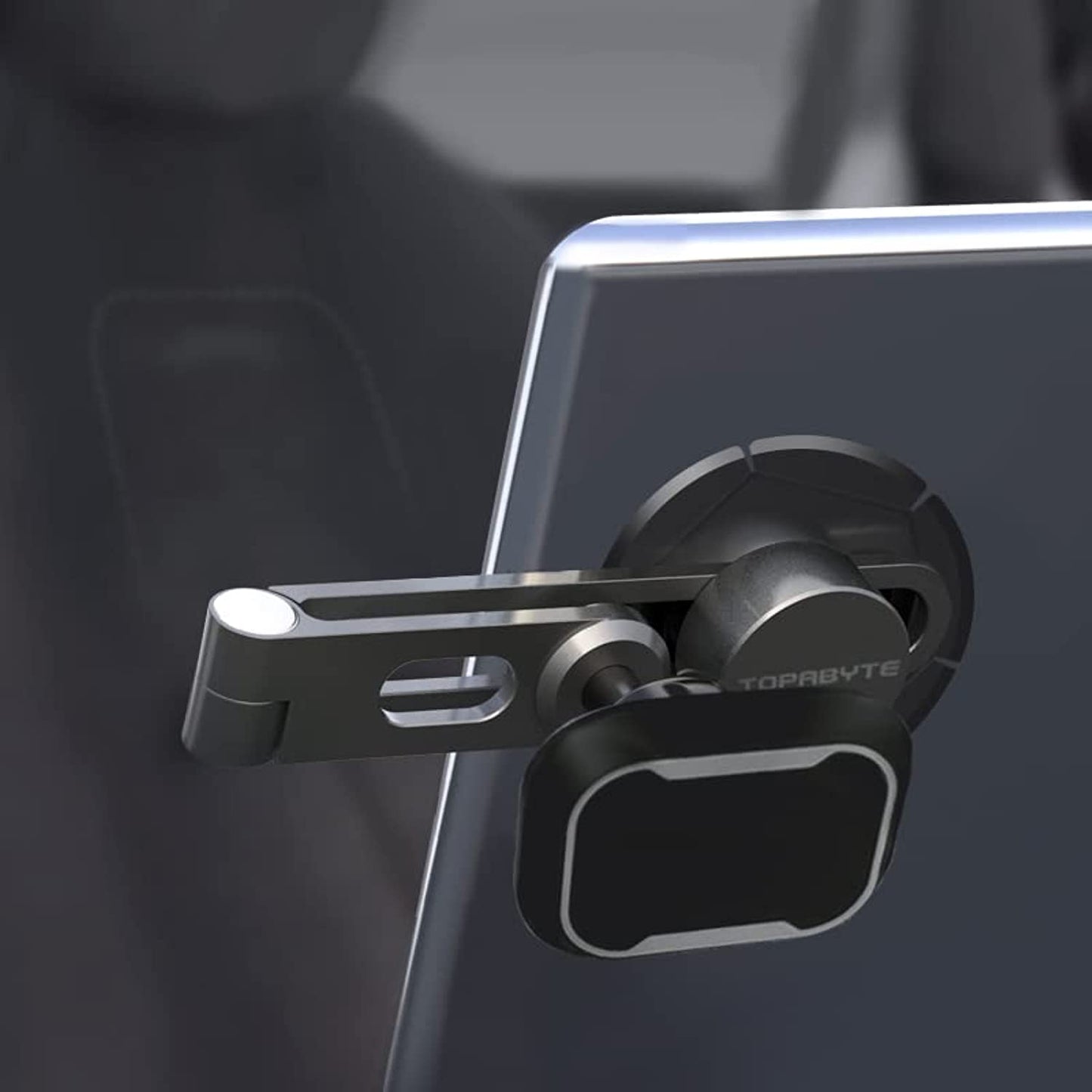 TOPABYTE Magnetic Phone Mount for Most Cars Screens & Model 3YSX Cybertruck Invisible Foldaway Design