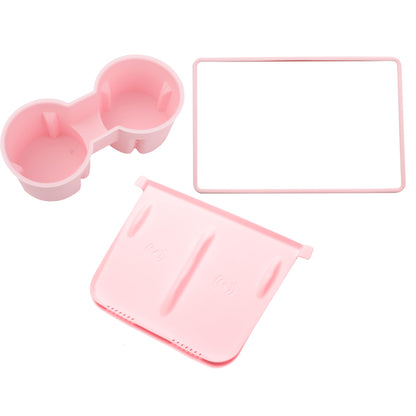 Set di accessori per console Center Topabyte - Porta di tazza, protezione per il bordo dello schermo, silicone del tappetino wireless per il modello 3/Highland/Y/Juniper