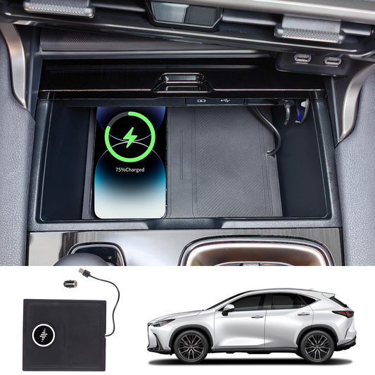 TOPABYTE – chargeur de voiture sans fil avec charge rapide, pour Lexus ES/NX/RX série 250 350