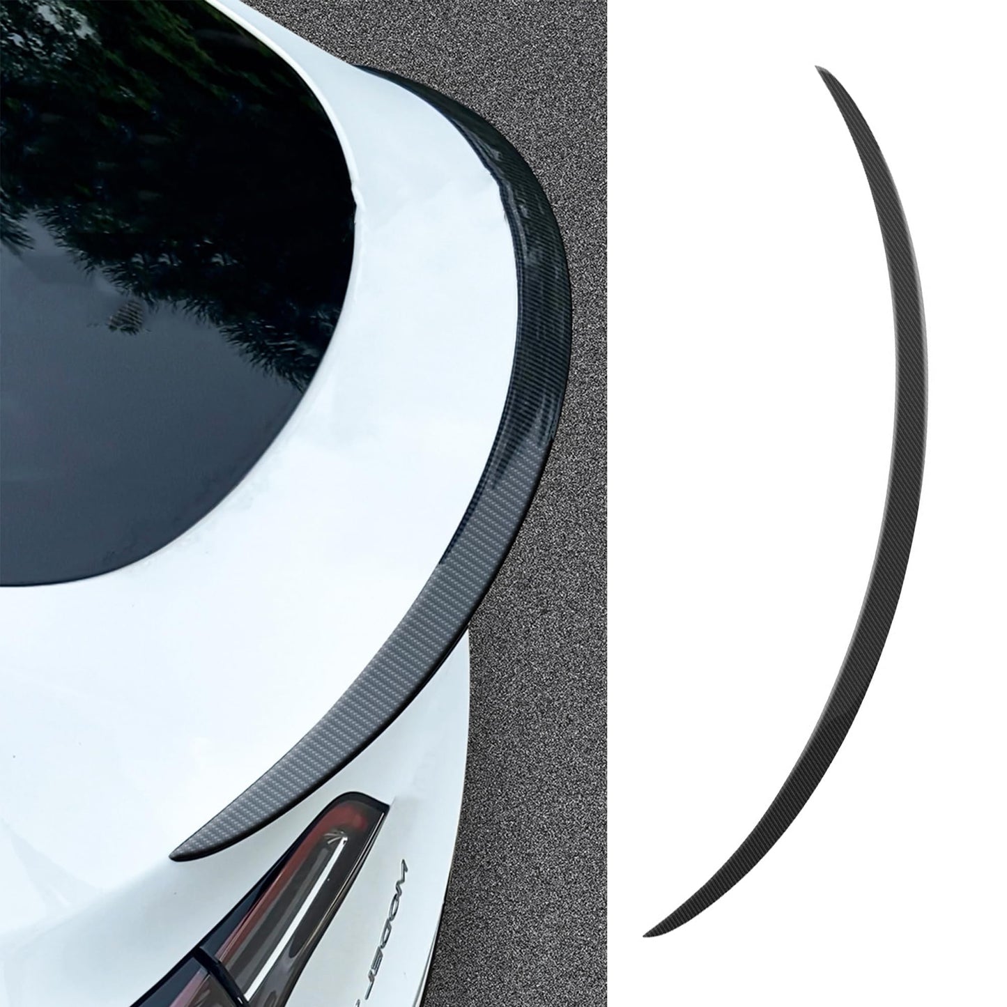 TOPABYTE Rear Spoiler Wing Lip for Model 3 2017-2023 & Model Y 2020-2024