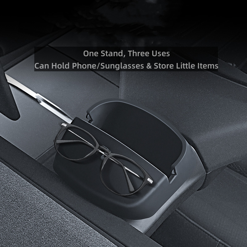TOPABYTE Support de lunettes de soleil en silicone derrière le volant pour modèle 3 Highland