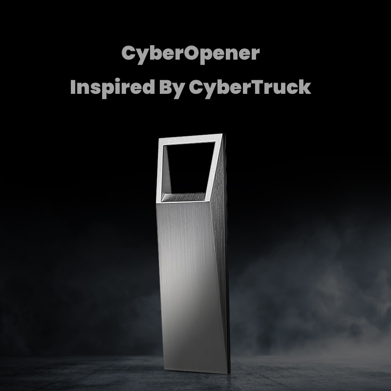 cybertruck cyberopener bottle opener model 3 Y S X Plaid Accessories kitchen alcohol wine cyber shaped stainless steel 316L tesla bar use home silver