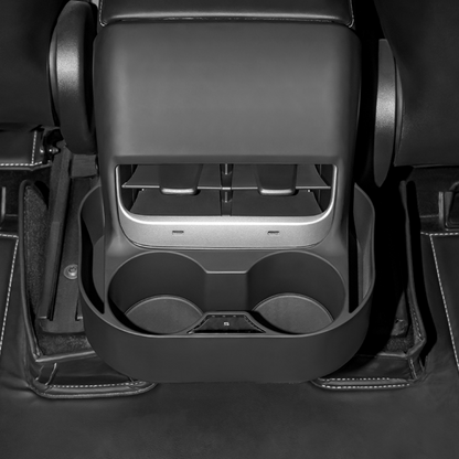 TOPABYTE Rücksitz-Luftauslass-Doppelbecherhalter für Modell 3 17–23 und alle Modelle Y