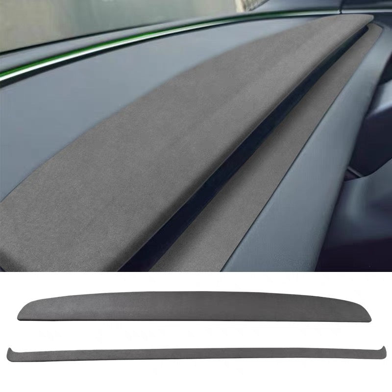 TOPABYTE Dashboard Cover Trim for Model 3 Highland (Suede ABS & Real Carbon Fiber)