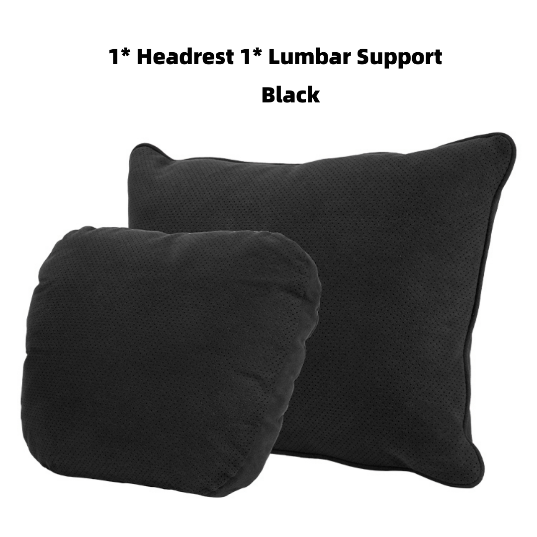 TOPABYTE Premium Memory Foam Headrest and Lumbar Support