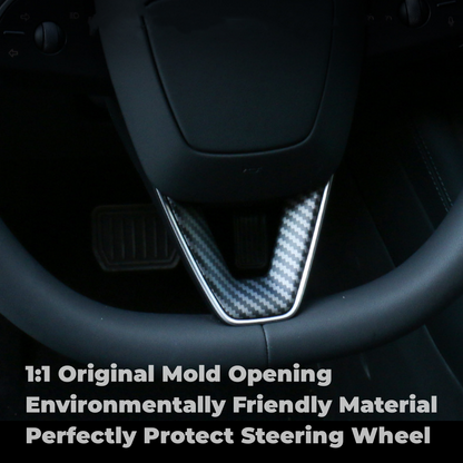 TOPABYTE Steering Wheel Wrap Sticker Cover for Model 3 Highland