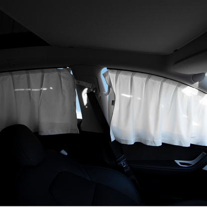 TOPABYTE Side Window Sunshade Privacy Curtain Blinds for All Model 3 Model Y 2017-2025+