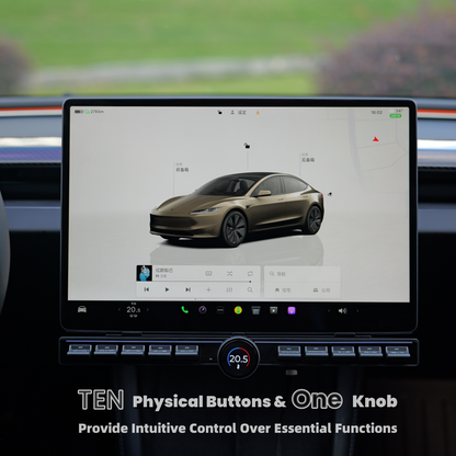 TOPABYTE Center Console Physical Control Button Multiple Functions for Model 3 Y and Highland