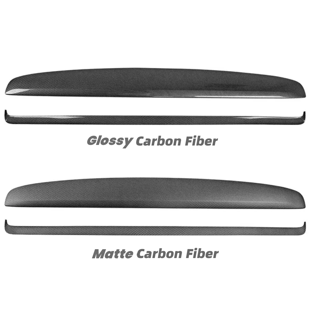 TOPABYTE Dashboard Cover Trim for Model Y Juniper & Model 3 Highland (Suede ABS & Real Carbon Fiber)