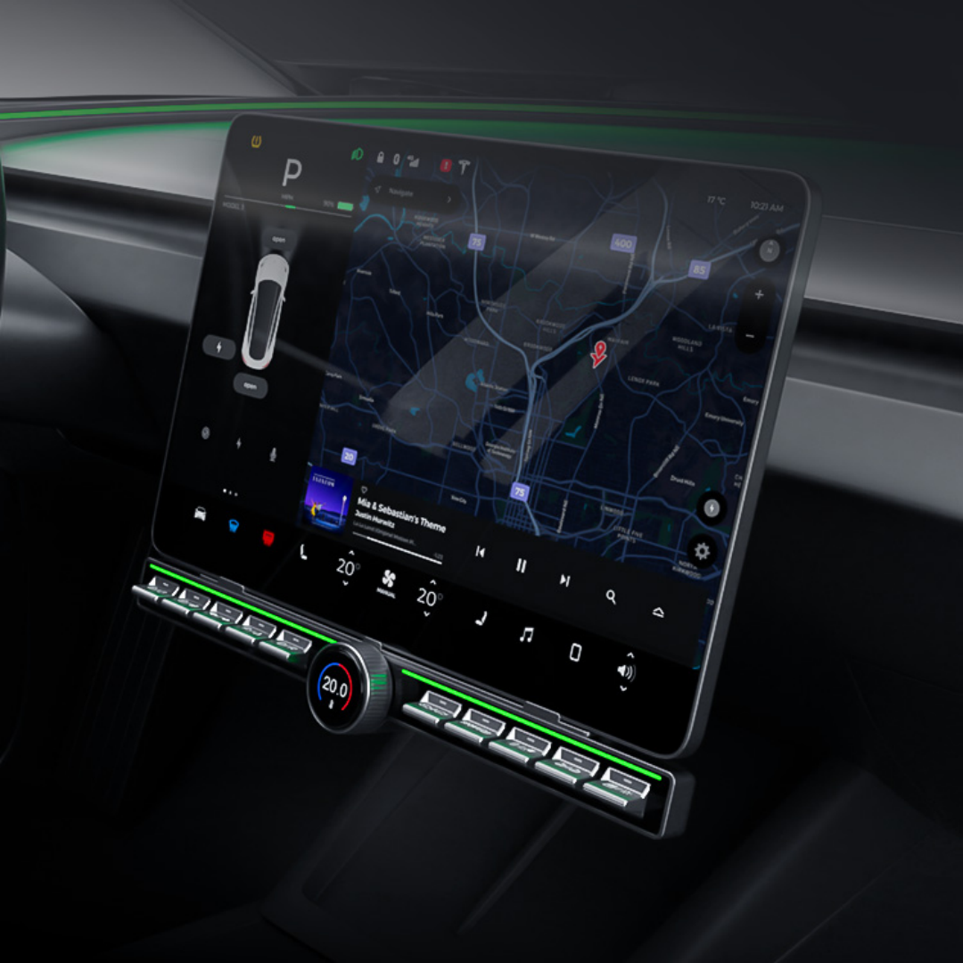 TOPABYTE Center Console Physical Control Button Multiple Functions for Model 3 Y and Highland