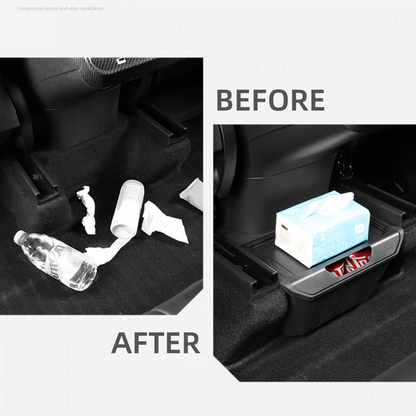 TOPABYTE Rear Seat Storage Box for Model Y 2020-2024 Center Console