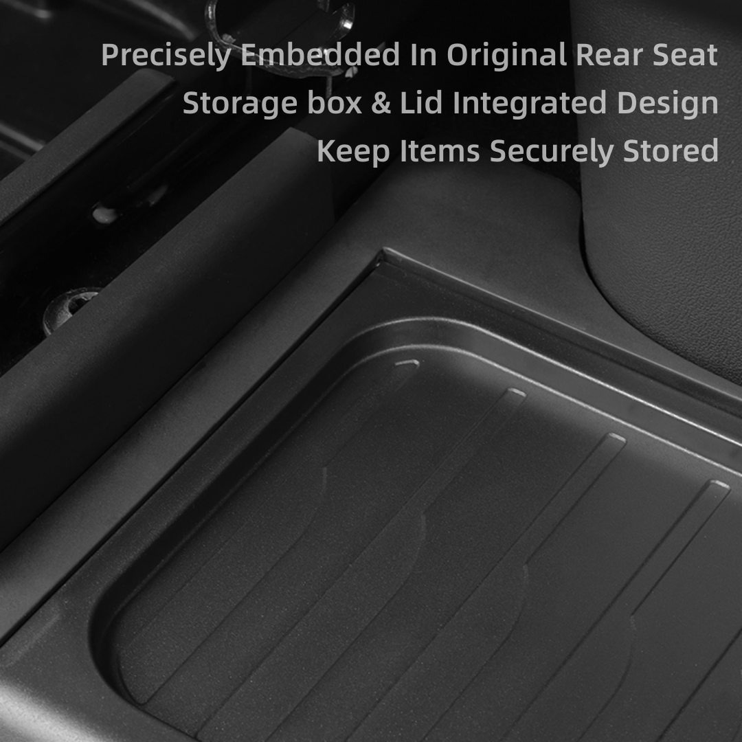 TOPABYTE Rear Seat Storage Box for Model Y Center Console