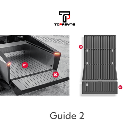 TOPABYTE TPE Floor Mats and Front Rear Trunk Bed Mats For Cybertruck