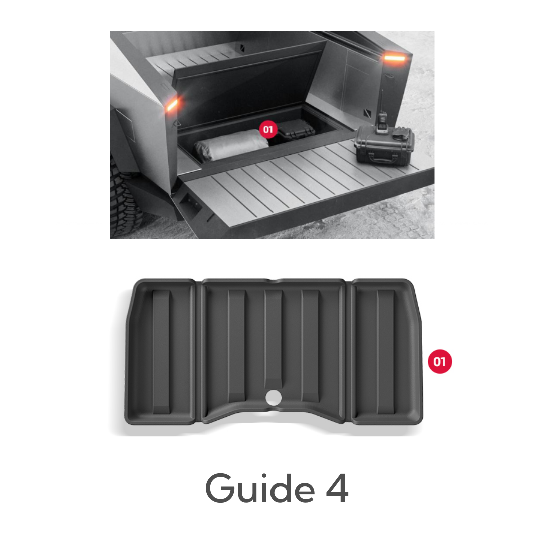 TOPABYTE TPE Floor Mats and Front Rear Trunk Bed Mats For Cybertruck