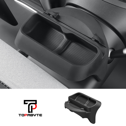 Topabyte Silicone Sunglasses Organizador de armazenamento atrás do volante para o Modelo 3 2021-2023 Modelo Y 2020-2024 Console Center