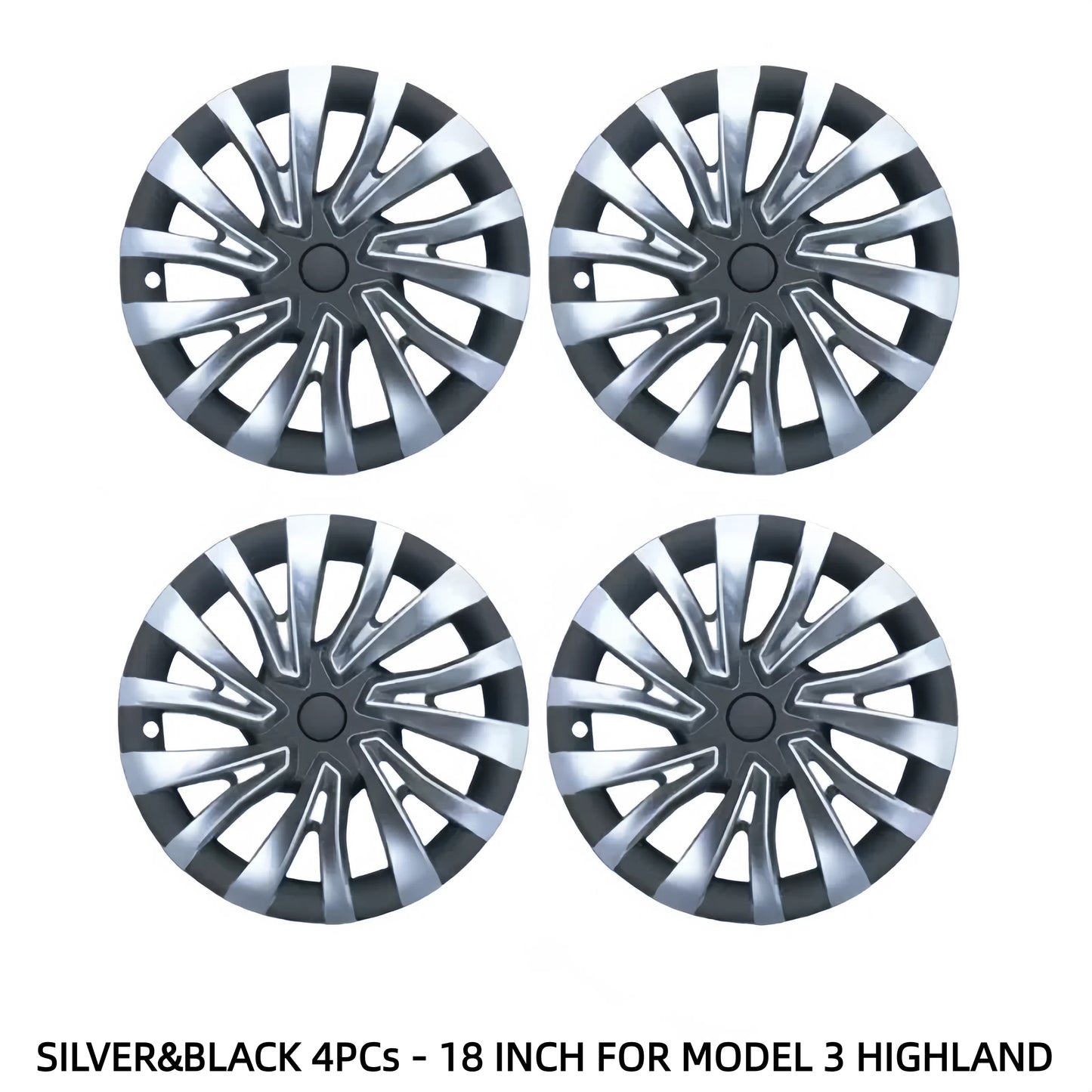 TOPABYTE 18-Inch Hubcaps Nova Style Wheel Covers For Model 3 2024+ Highland