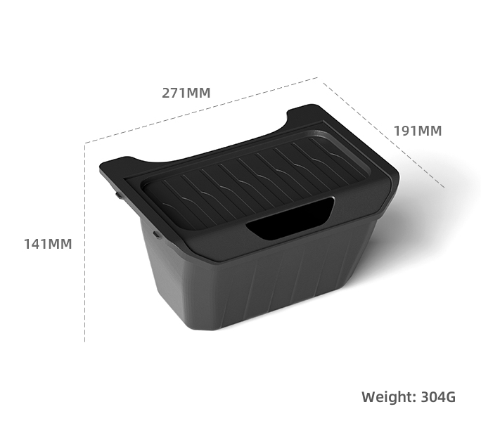 TOPABYTE Rear Seat Storage Box for Model Y Center Console