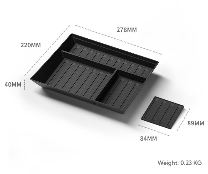 Vassoio di stoccaggio organizzatore Topabyte Glove Box Organizer per CyberTruck