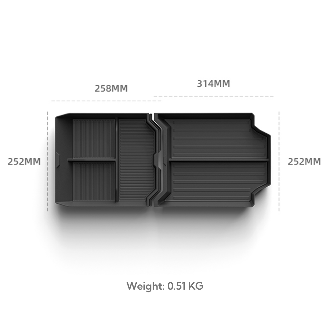 Topabajte Lower Center Console Organizator CyberTruck