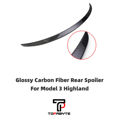 TOPABYTE Rear Spoiler Wing Lip for Model 3 Highland 2024