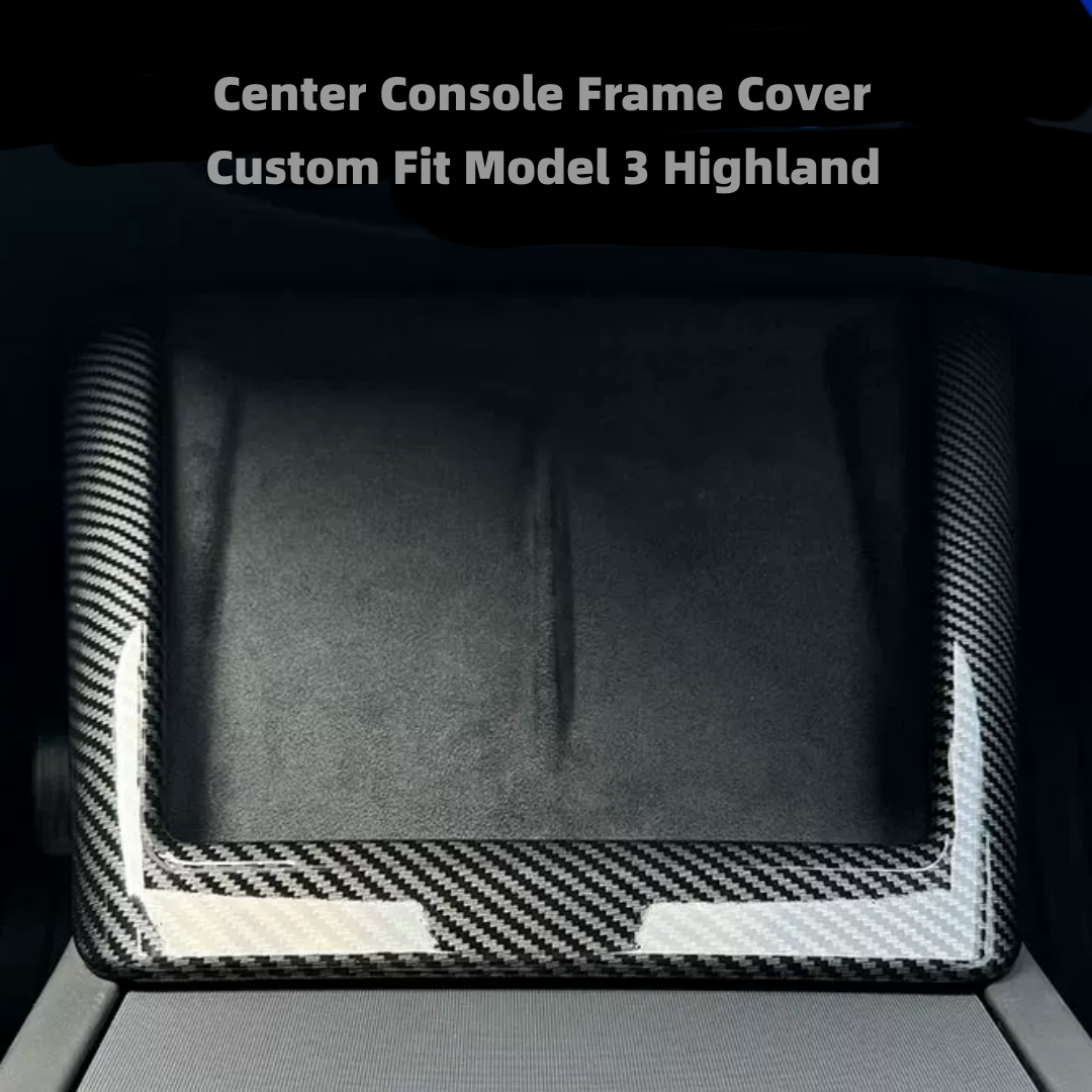 TOPABYTE Center Console Side Trim & Frame Cover Interior Decoration for Model 3 Highland