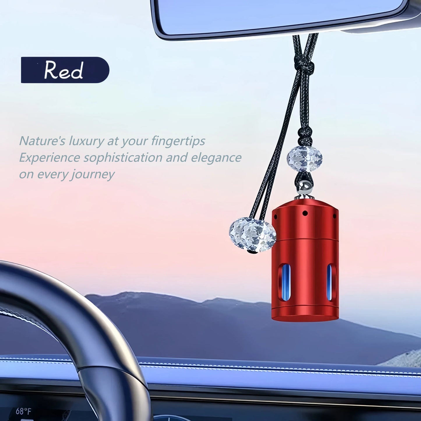 TOPABYTE Luxury Car Air Freshener Hanging Diffuser Universal for All Vehicles