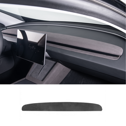 TOPABYTE Dashboard Cover Trim for Model Y Juniper & Model 3 Highland (Suede ABS & Real Carbon Fiber)