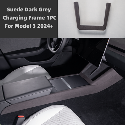 TOPABYTE Center Console Side Trim & Frame Cover Interior Decoration for Model 3 Highland