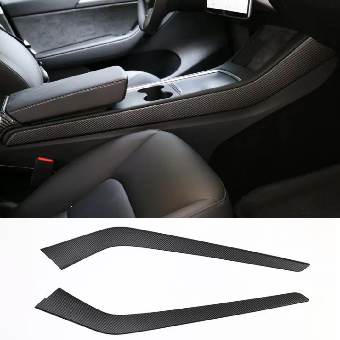 TOPABYTE Center Console Side Trim & Frame Cover Interior Decoration for Model 3 Highland