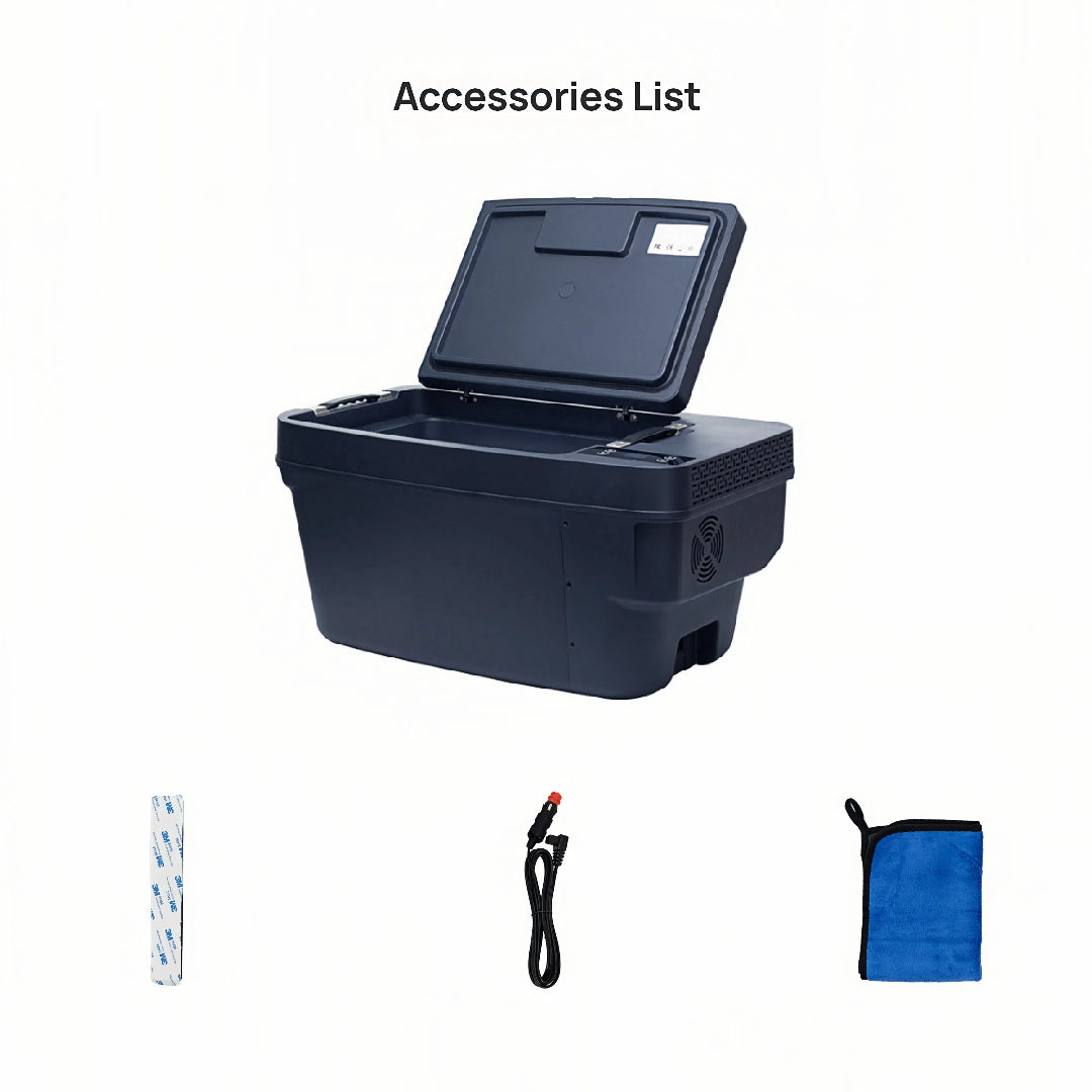 TOPABYTE Trunk Hidden Big Fridge Drop-In Car Refrigerator for Model Y 2020-2025 Juniper & Model 3 19+ (APP Control, 35L)