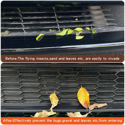 model 3 Y car 2022 2023 2021 2020 2019 2018 s3xy topabyte front grill mesh lower bumper anti inscet bugs leaves net protector autumn fall summer accessories accessory aftermarket electric car ev exterior diy decoration price must have